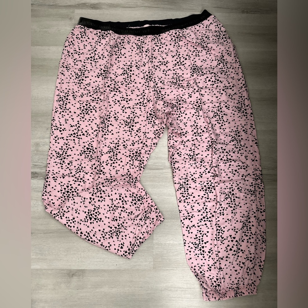 Victoria secret pink hearts pj pants / joggers size xxl